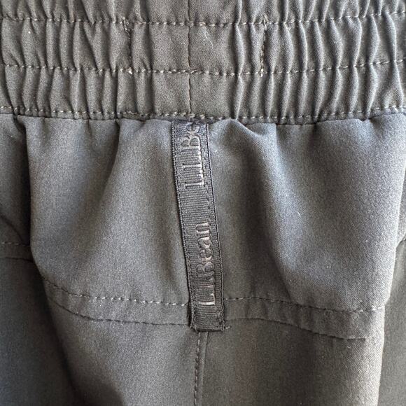 L. L. BEAN Pants Womens M Black Wide Leg Cropped Active Athletic Travel - Picture 6 of 9